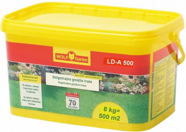 Dlhodobé trávne hnojivo 8kg LD-A500