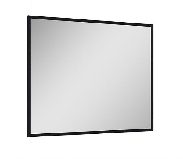 Frame zrkadlo 100 x 80 cm čierne bez osvetlenia