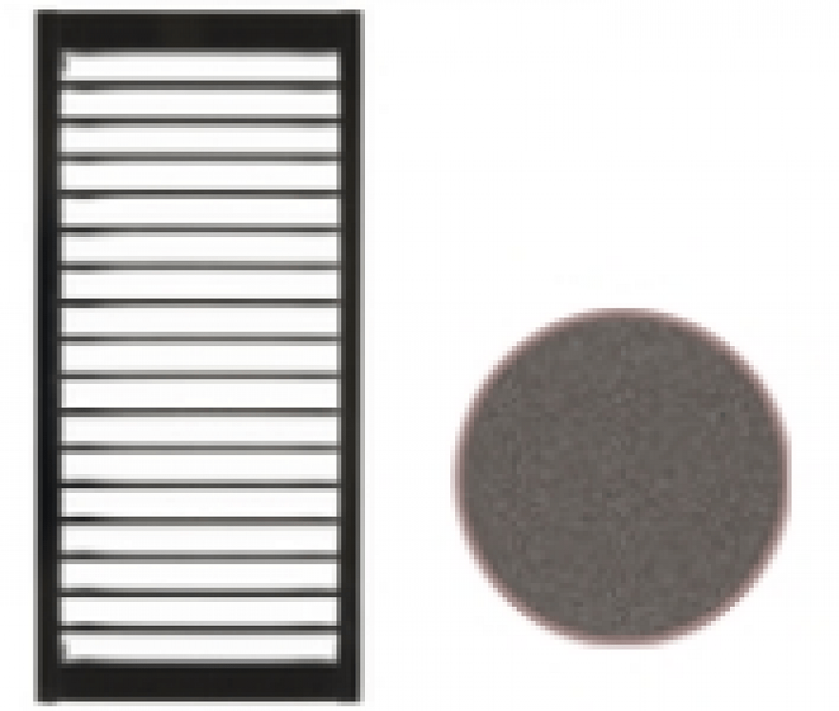 NEVIS rebríkový radiátor 60x140 graphite LOTOSAN